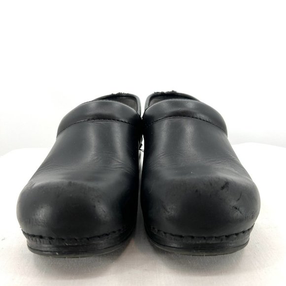 Dansko XP Black Leather Clogs Womens 39 US 8.5 9 - Picture 5 of 10